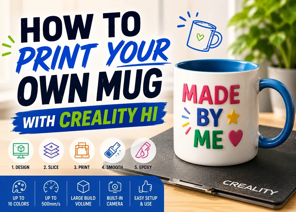 How To Print Your Own Mug With Creality Hi?