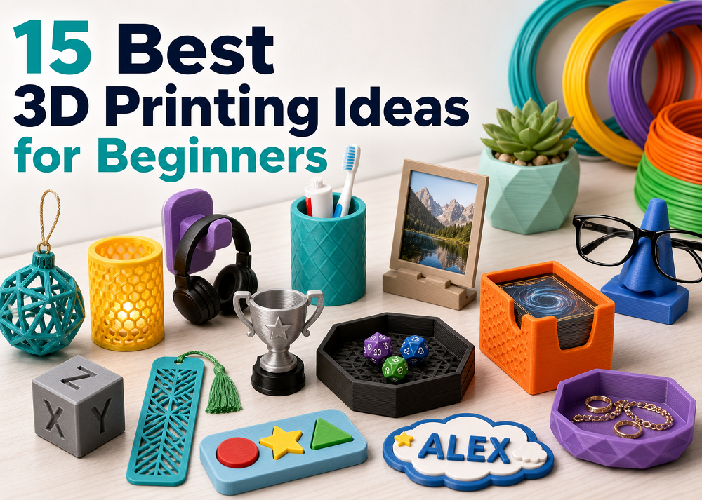 3D Printing Ideas for Beginners: 15 Practical Projects Worth Making First