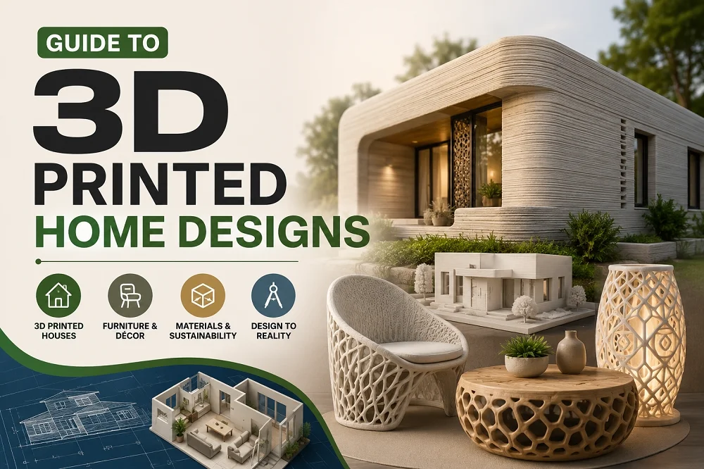 Guide to 3D Printed Home Designs: Materials, Printers & Creative Ideas