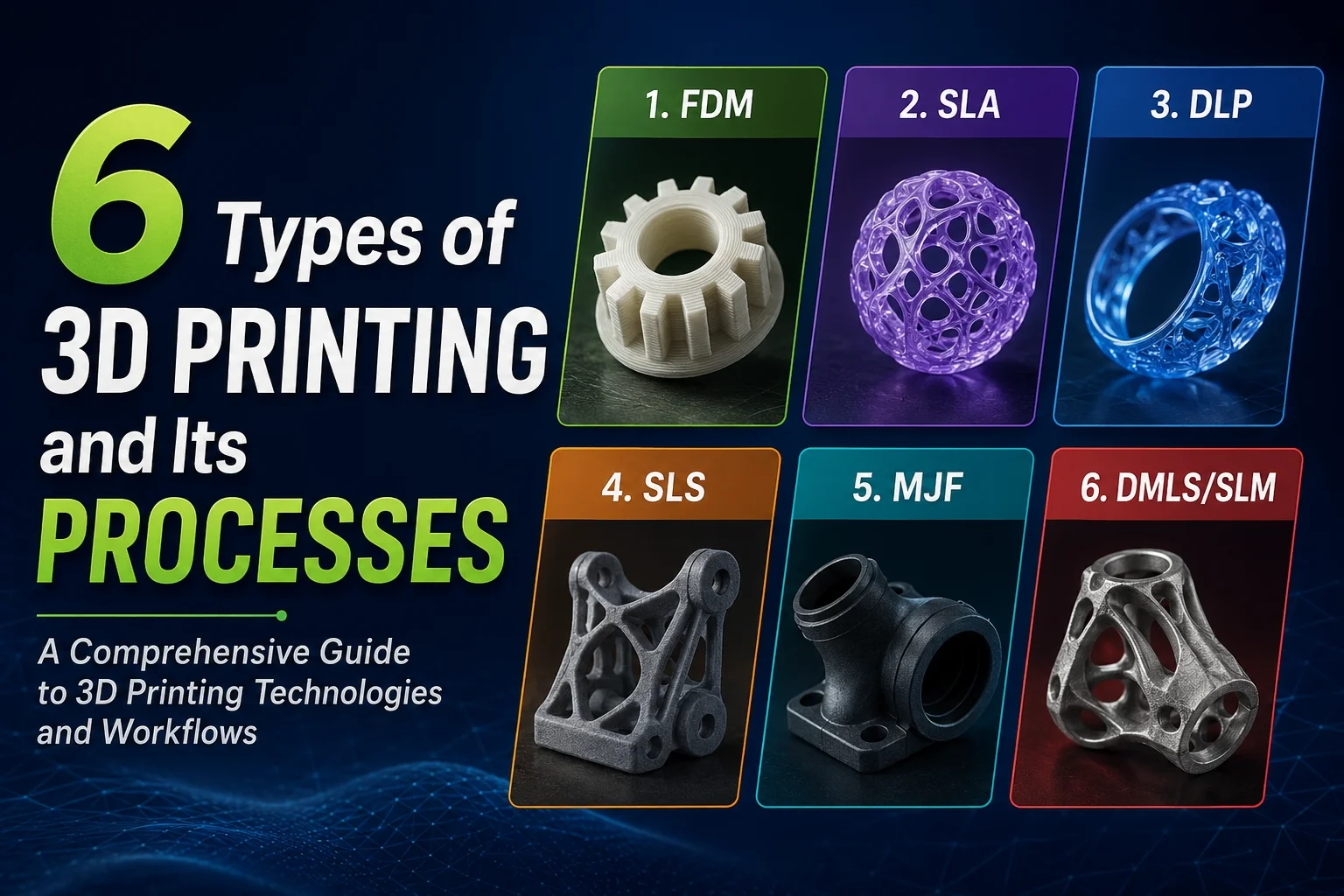 6 Types of 3D Printing and Their Processes: Complete Technology Guide