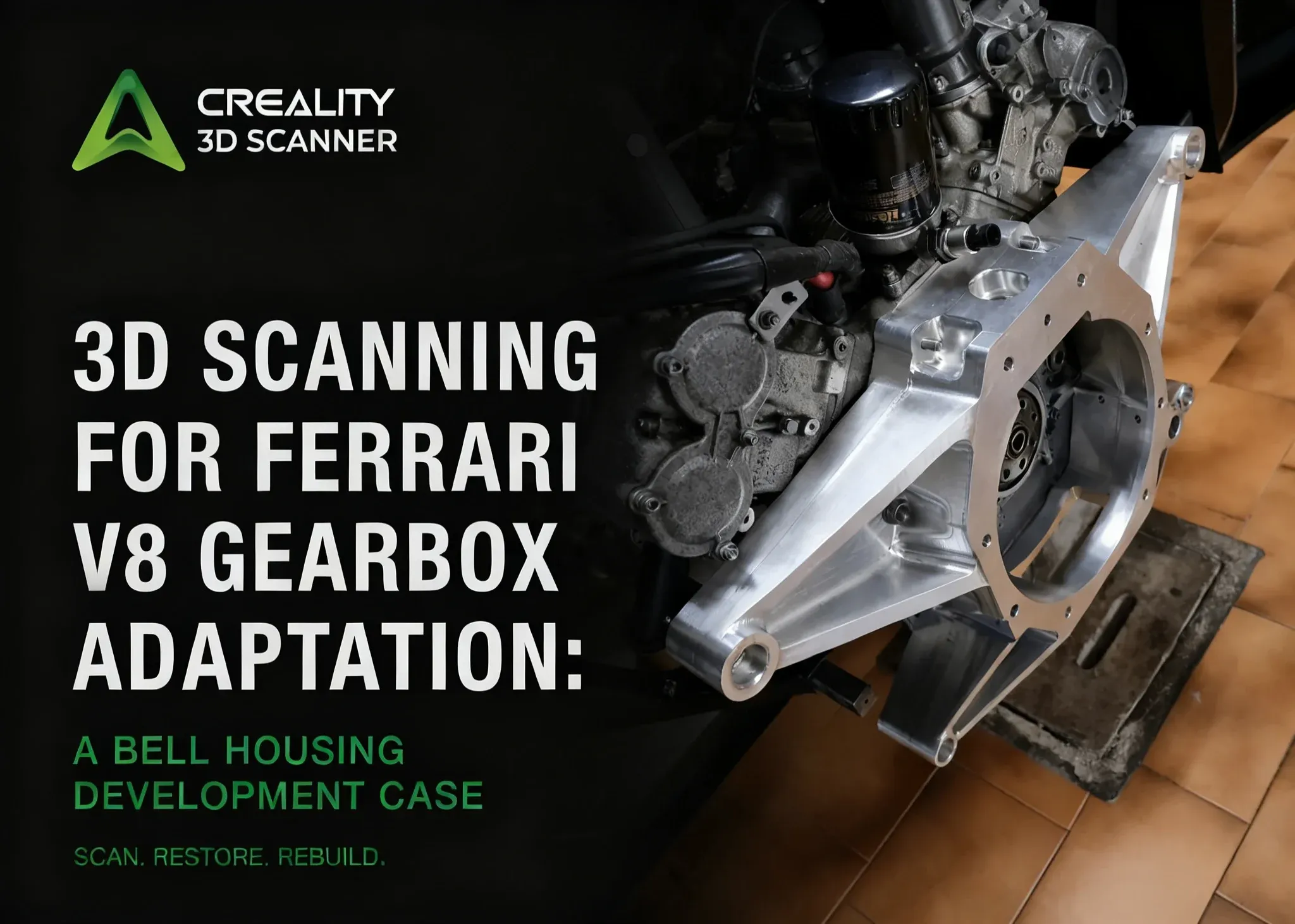 3D Scanning for Ferrari V8 Gearbox Adaptation: A Bell Housing Development Case