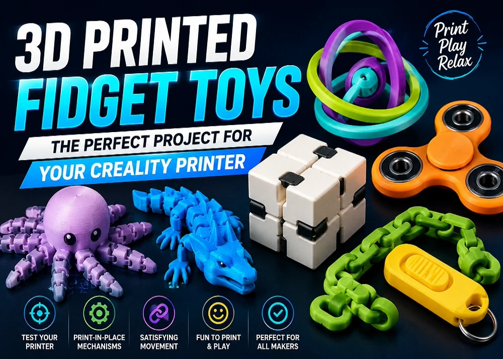 3D Printed Fidget Toys: The Perfect Project for Your Creality Printer