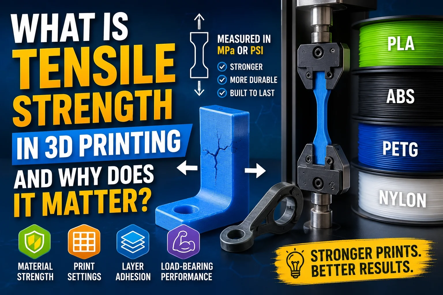 Tensile Strength in 3D Printing: Best Materials and Print Settings