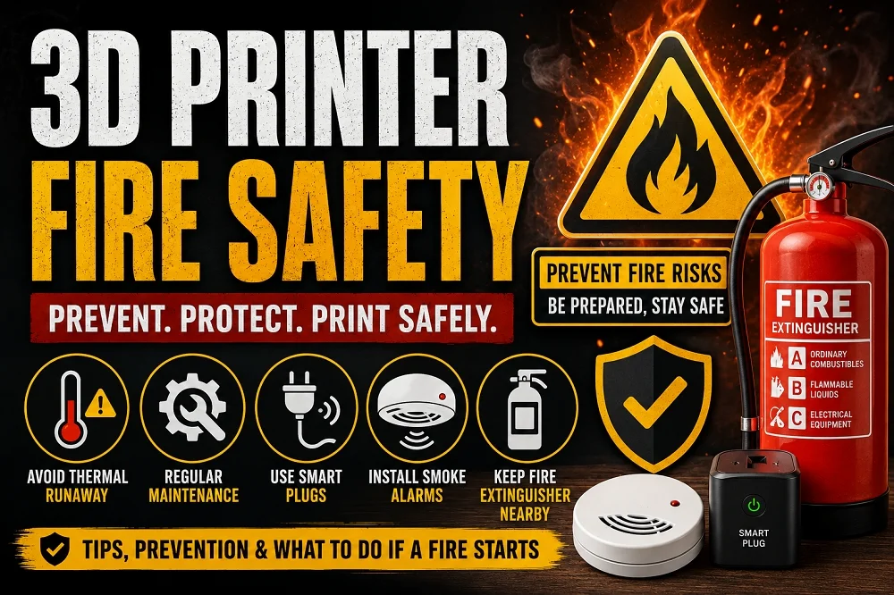 3D Printer Fire Safety – Causes, Prevention, and Best Practices