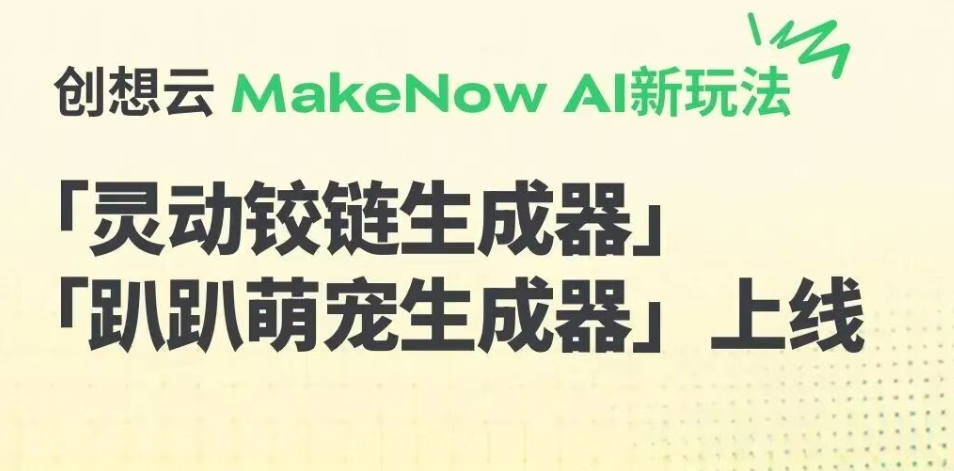 让照片“动”起来！创想云MakeNow新玩法上线