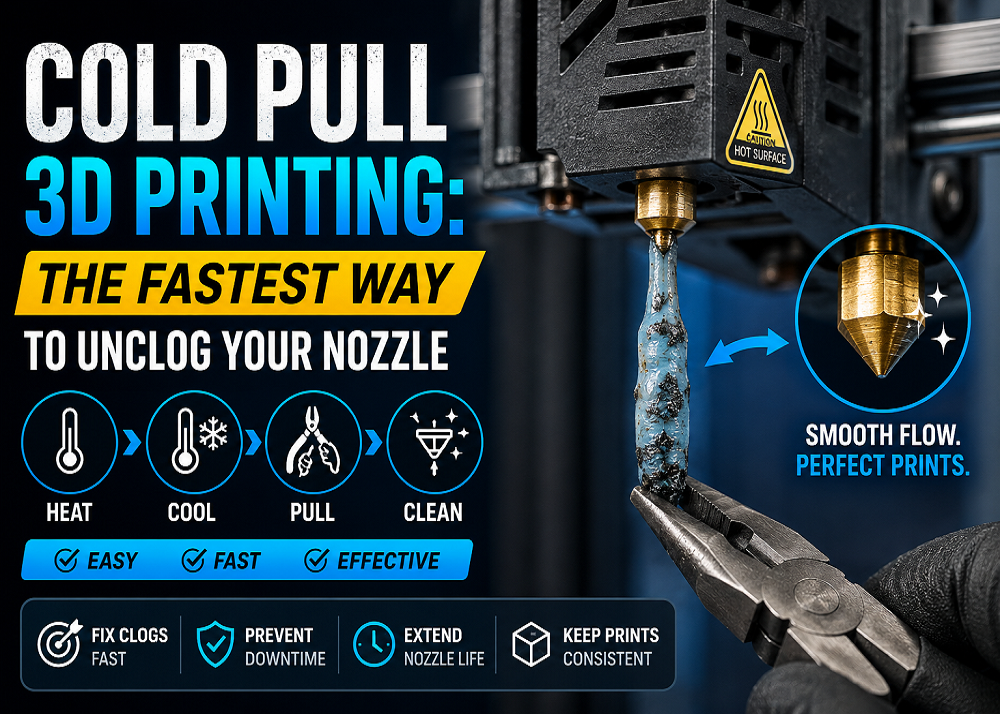 Cold Pull 3D Printing: The Fastest Way to Unclog Your Nozzle