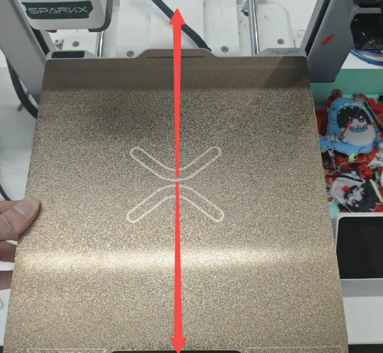 Move the heated bed forward