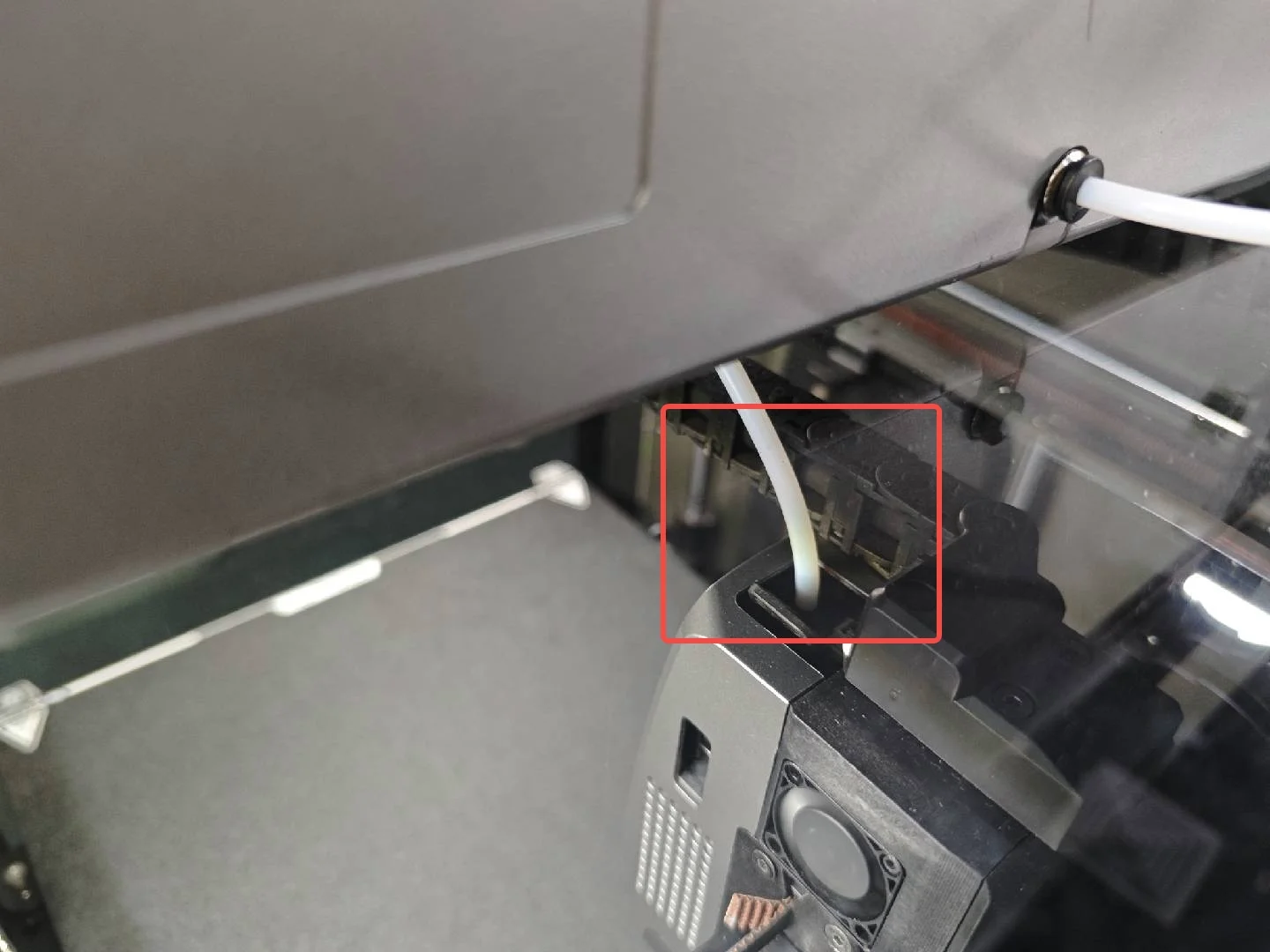Old filament Not in the extruder