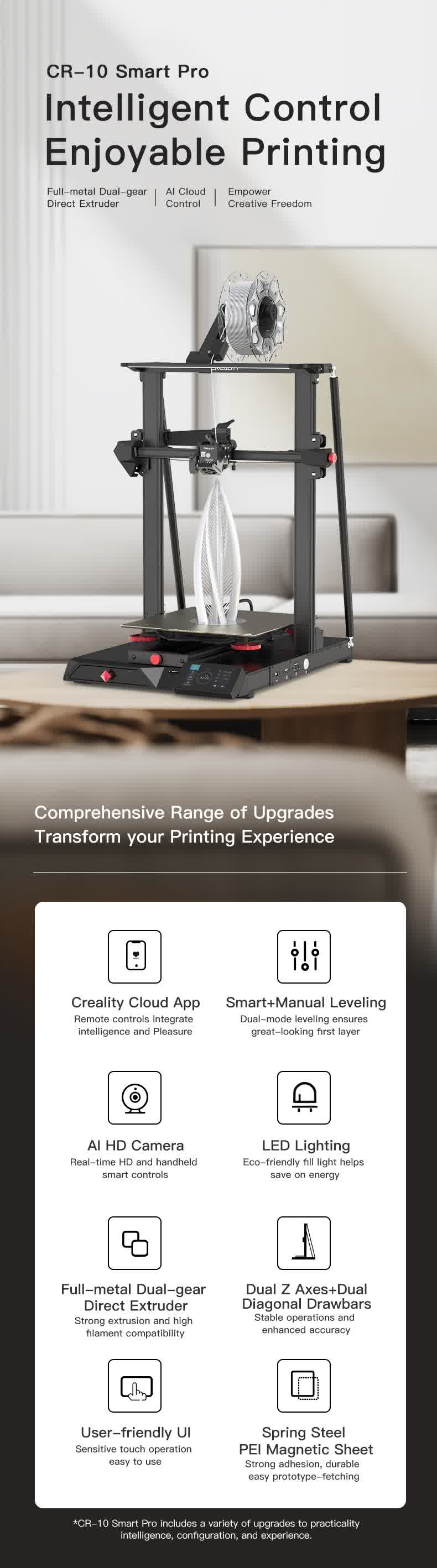 CR-10 Smart Pro 3D Printer | Creality Official