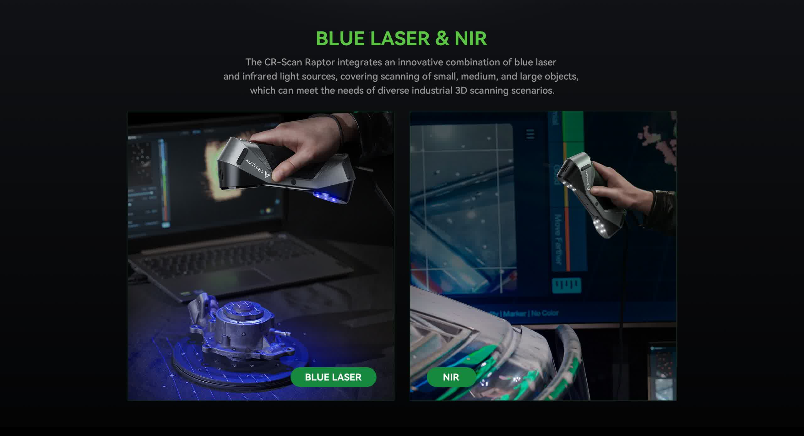 Creality Raptor optics overview